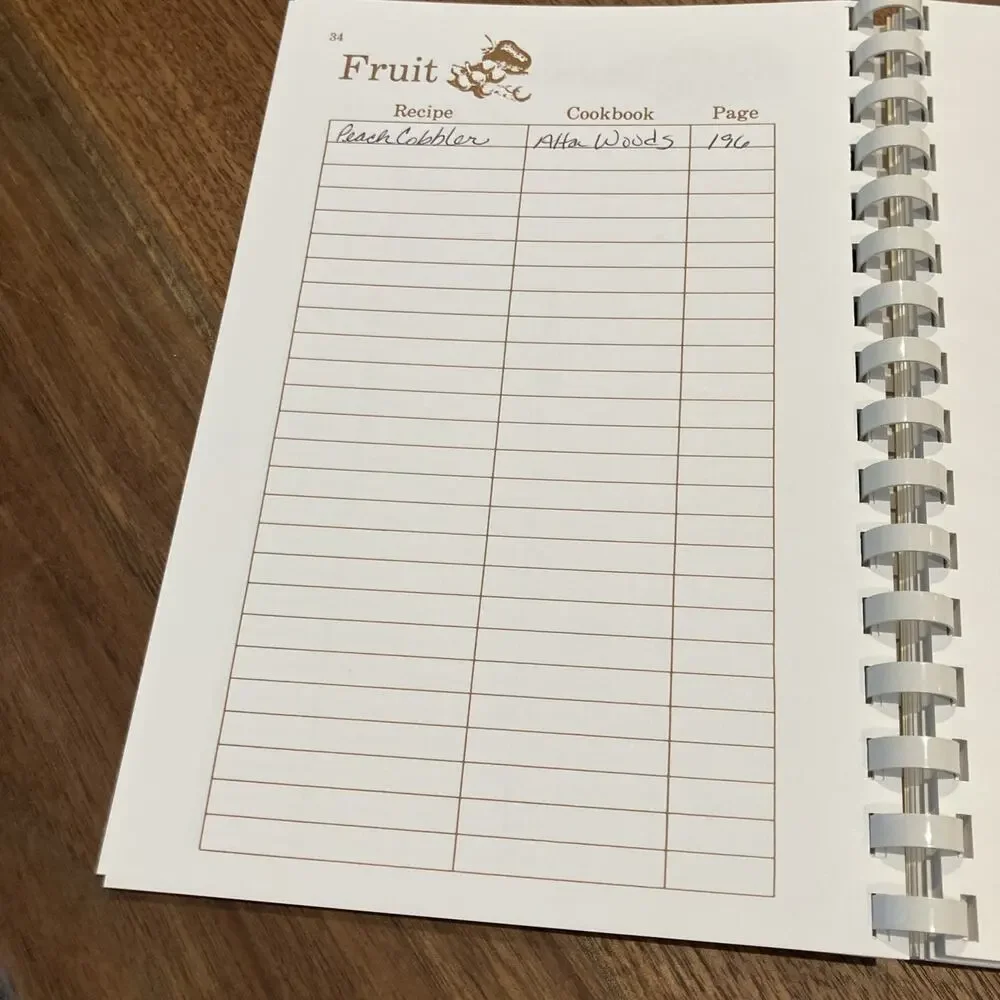 Vintage 1996 COOKBOOK ORGANIZER by Dot Gibson -‎ Mostly Unused VTG